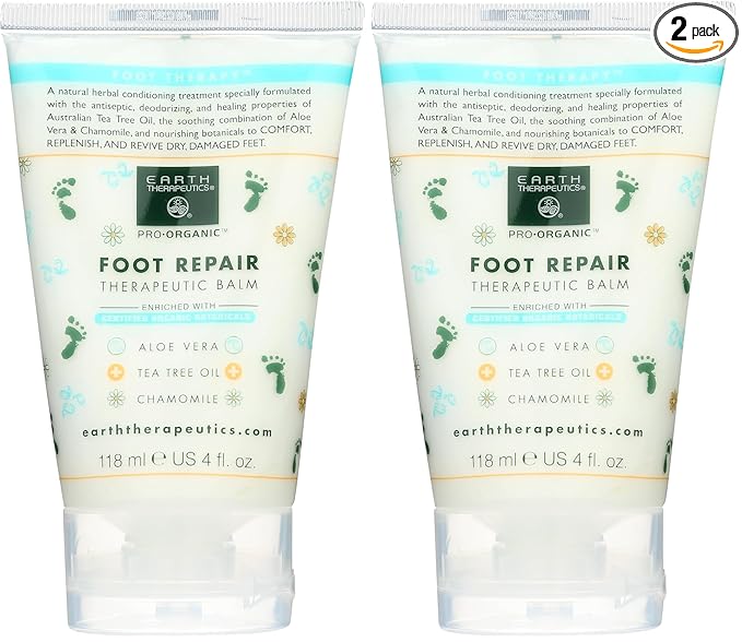 Foot Repair Balm Earth Therapeutics 4 oz Balm (Pack of 2)
