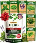 HOME GROWN 6 Herb Seeds for Planting 2,650+ Non-GMO Heirloom Seeds | Extra Large Variety Pack Herb Kit – Indoor Outdoor & Hydroponic | Culinary Seed Set | Grow Your Own Herbs | Gift for Beginners