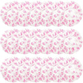 18Pcs Plastic Shower Caps for Women Waterproof Bath Caps Bathing Hair Cap Reusable Shower Caps for Shower,Spa,Salon,Housework,Girls,Home,Travel (Red-Flower)