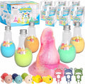 8pcs Purely Handmade Kids Rainbow Interactive Bath Bombs Kids Potions丨Organic Colorful Bubble Bath for Kid Safe, Best Birthday, Party, Easter Bath Bombs Gift Set for Girls and Boys(8-Pack)