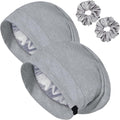 Satin Bonnet for Sleeping Night Cap, Adjustable Satin Lined Silk Bonnets Sleep Cap for Curly Hair Braids Beanie Black Women