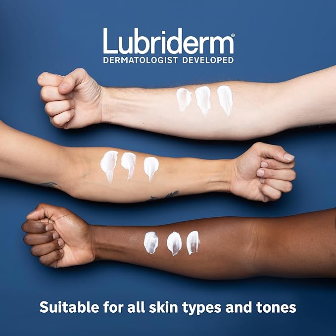 Lubriderm Advanced Therapy Fragrance-Free Moisturizing Hand & Body Lotion + Pro-Ceramide, Intense Hydration for Itchy, Extra Dry, & Sensitive Skin, Non-Greasy, Hypoallergenic, 32 fl. oz (Pack of 6)
