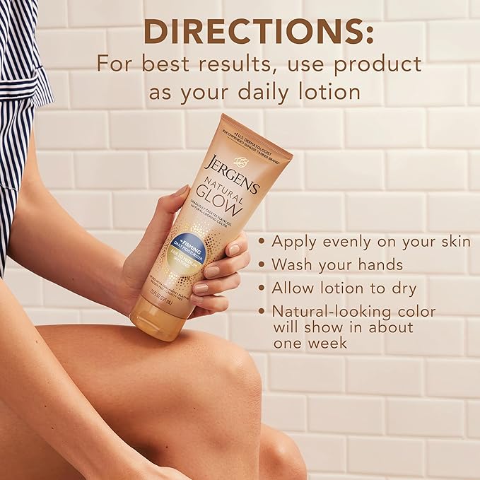Jergens Natural Glow Daily Firming Moisturizer, For Fair to Medium Skin Tones, 7.5 oz