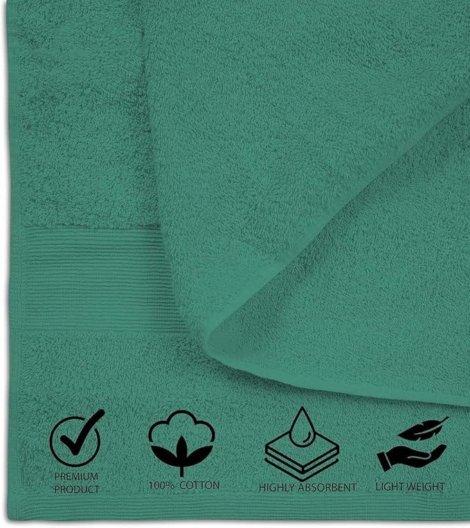 Softolle 100% Cotton Luxury Bath Sheets - Pack of 2 (35" x 70") | Super Soft, Quick-Dry & Highly Absorbent Towels for Bathroom, Home, Spa & Gym (Dusty Green)