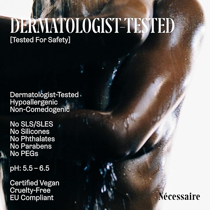 Nécessaire The Body Wash Cyprès-Citronné - Multi-Oil Shower Gel Body Wash for Women + Men. Non-Comedogenic + Hypoallergenic for Sensitive Skin with Niacinamide. 500ml/16.9 fl oz