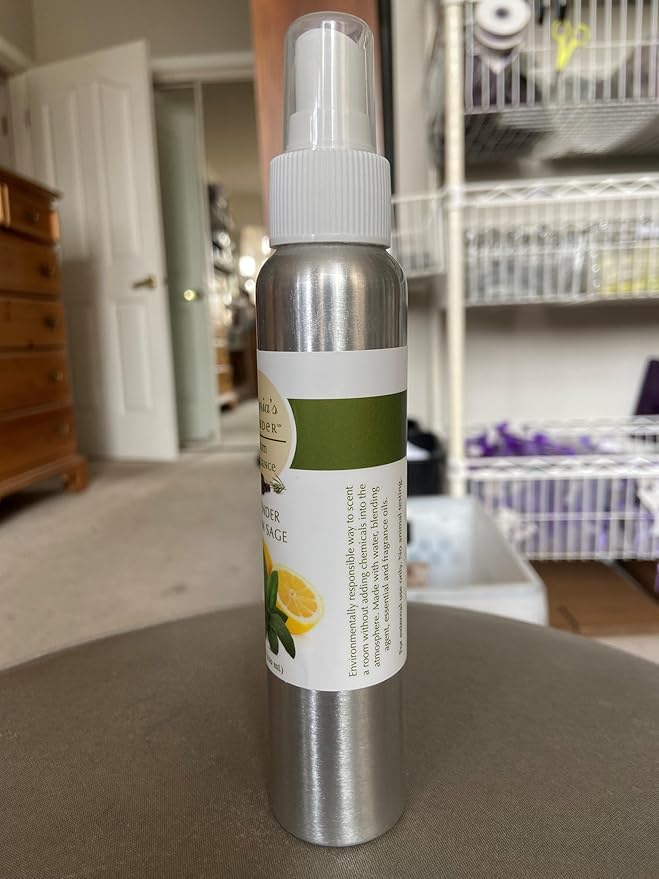 Victoria's Lavender Room Fragrance Spray - Air Freshener & Odor Eliminator - Lavender Lemon Sage - Luxury Essential Oil Scent for Home & Bathroom - Aromatherapy & Stress Relief - 2 Pack, 4 fl oz