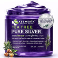 KESMEDIK Tea Tree Purple Hair Mask Toner with Argan Oil, Deep Conditioner for Dry Damaged Bleached, Blonde Silver White & Gray Hair Toner, Itchy Scalp Relief, Removes Brassy & Yellow Tones | Hydrating Hair Mask, Deep Conditioner, Hair Brightening, Gray...