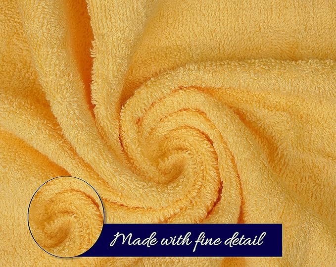 ZUPERIA Classic Hand Towels Pack of 10 (16 x 28 Inches) 100% Ring Spun Cotton Light Weight & Super Absorbent, Fast Drying Hand Towels for Bathroom, Hotels, Travel and Spa (Assorted)