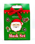MOND'SUB Christmas Hand and Foot Mask,Moisturizing & Repairing,Self Care Gifts for Women,Spa Kit, Stocking Stuffers, 2 Gloves & 2 Socks,Rose & Tea Tree