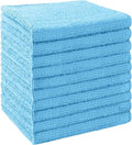 UNIMADE Washcloths Bulk - 10 Pack - Face Towels (12" x 12"), Highly Soft Wash Cloths and Hand Towels, Fast Drying Multi-Purpose Microfiber Cleansing Cloths for Bathroom, Hotel, Spa, and Salon - Blue