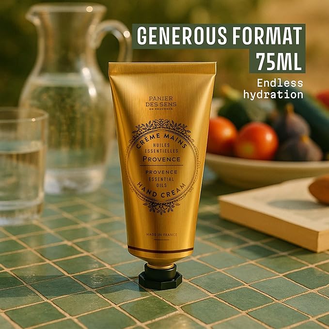 Panier des Sens – Provence Citrus Hand Cream – Moisturizing Hand Lotion for Dry Skin – Premium French Hand Cream, Softening Care for Women, 97% Natural Ingredients, 2.5 Fl Oz