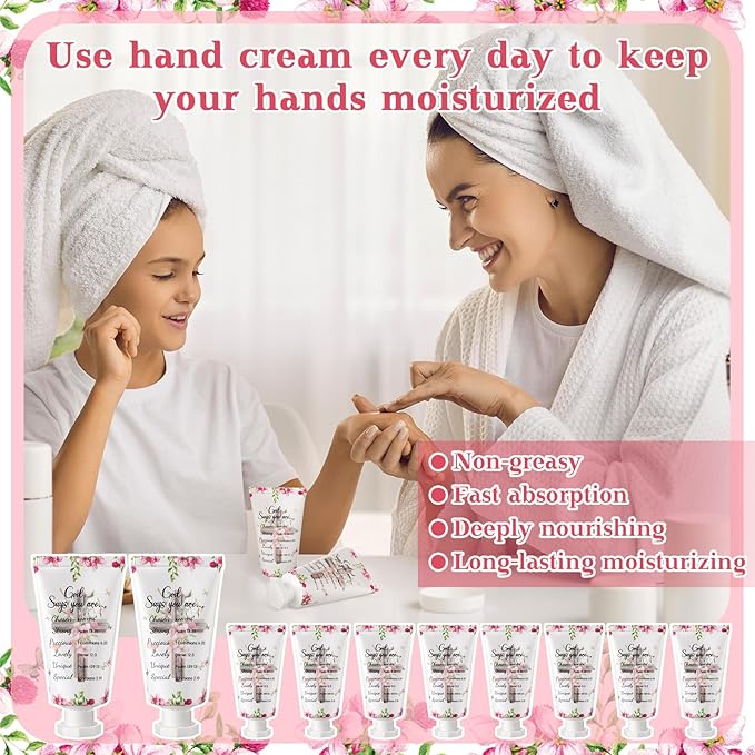 50 Pack Christian Hand Lotion Bulk Gifts for Women Mother's Day Gifts Bible Mini Travel Hand Lotion for Women Church Appreciation(Classic)
