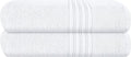 BOUTIQUO 100% Cotton 2 Pack Bath Towel Set 28x55 inches, Eco-Friendly Large Bath Towels, Compact Quickdry Lightweight Soft & Highly Absorbent Bath Towel,Ideal for Everyday Gym Travel Camp Pool - White