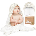 KeaBabies Hooded Baby Towel for Newborn - Viscose Derived from Bamboo Large Baby Bath Towels with Hood for Boys, Girls, Toddler, Extra Absorbent & Soft Newborn Bath Essentials (Wildwood, Regular)