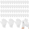 Didaey 104 Pcs Exfoliating Glove Bulk Shower Gloves with Hanging Loop Exfoliating Body Scrubber Dead Skin Remover for Body Bath Beauty Spa Massage Scrubs Men Women Bathing(White)