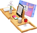Banlilu Bathtub Tray - Bath Tray Expandable - Bath Tub Tray Table for Bathtub, Ajustable Size, Fits Most Tubs