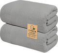Softolle 100% Cotton Luxury Bath Sheets - Pack of 2 (35" x 70") | Super Soft, Quick-Dry & Highly Absorbent Towels for Bathroom, Home, Spa & Gym (Silver Grey)