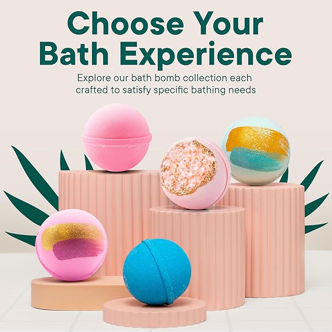 Latika Classic Bath Bomb Unicorn - Tahitian Vanilla, Candied Tonka Bean and Spun Strawberry Sugar for Skin Nourishment