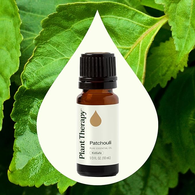 Plant Therapy Patchouli Essential Oil, 10 mL (1/3 oz), 100% Pure and Undiluted, Great for DIY Skincare and Essential Oil Diffusers