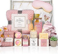 AHAGIFTREE Mother's Day Birthday Gifts Get Well Soon Gift Baskets For Women,12PC Get Well Gifts for Women After Surgery,Birthday Gifts,Care Package,Grief,Sympathy,Condolences Gift Basket (pink)