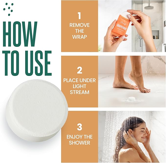 Cleverfy Citrus Shower Steamers Aromatherapy - Mothers Day Gifts for Mom, Wife from Husband, Grandma, Daughter and Sister - Birthday Gifts for Women, Mom, Teens, Girlfriend and Her - 18 Tablets