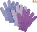 Slick- Exfoliating Gloves, 4 Pcs, Skin Exfoliator for Body, Shower Gloves, Scrub Glove Exfoliating, Exfoliating Body Scrub Glove