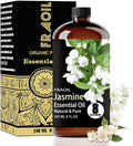 Jasmine Essential Oil, Jasmine Oil 8 Fl Oz 240ML for Diffuser Humidifier Yoga Cleaning DIY Candle Soap Making Perfume Gift for Women Essential Oils FRAOIL (Jasmine 8 Fl Oz (Pack of 1))