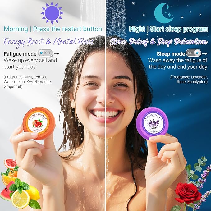 Shower Steamers Aromatherapy - sanyi Birthday Gifts for Women Teen Girl, Mothers Day Gifts for Mom, Teacher Appreciation Gifts, Shower Bombs with Natural Essential Oils Self Care