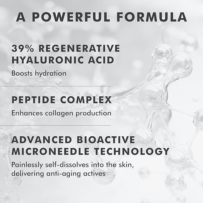 skyn ICELAND Dissolving Microneedle Under-Eye Patches — 39% Hyaluronic Acid & Peptides, No-Slip Overnight Eye Mask, Vegan, All Skin Types, 8 Pairs