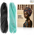 African Net Sponge Authentic - Back Scrub Exfoliating Net Sponge with Knots - 2 Pieces African Bath Sponges for Body Scrubber Exfoliator - Back Washer for Shower Accessories