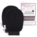 Seraphic Skincare Original Premium Exfoliating Mitt for Body (2pc) – 100% Vegan Viscose Traditional Body Scrub Glove Kessa Korean Washcloth – Body Exfoliator for Self-Tan Removal & Keratosis Pilaris