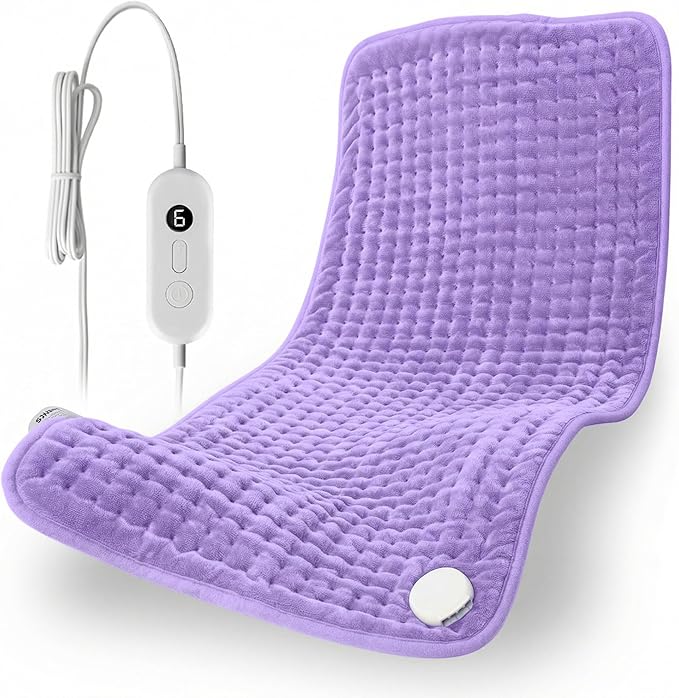 Heating Pad for Back Pain Relief, XXL Large Heating Pads for Lower Back Full Body & Period Cramps, Electric Heated Pad with Moist & Dry Heat, 6 Heat Settings, Auto Shut-Off, Washable, Gift for Mom