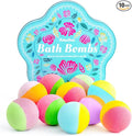 Bath Bomb Gift Set – 10 Handmade Bath Bombs with Natural Ingredients, 5 Aromatic Scents, Relaxing Spa Bombs for Women, Men, and Kids, Best Birthday Gifts for Stress Relief and Relaxation