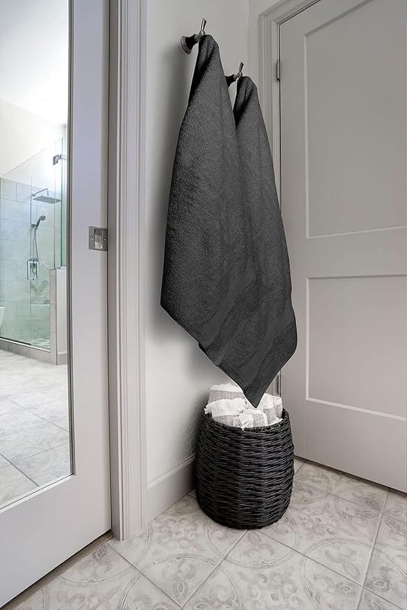 Softolle 100% Cotton Luxury Bath Sheets - Pack of 2 (35" x 70") | Super Soft, Quick-Dry & Highly Absorbent Towels for Bathroom, Home, Spa & Gym (Grey)