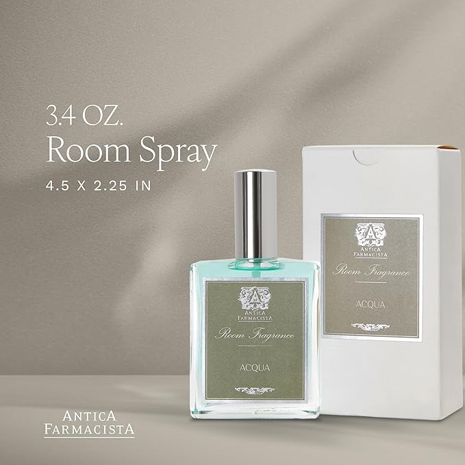 Antica Farmacista Room Spray - Elegant House Spray - Long-Lasting, Room Fragrance - Luxury Gift for Housewarming - Acqua, 3.4 fl oz