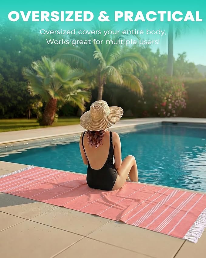 Turkish Beach Towels Yoga Blanket Gym Workout Towel 2024 Women Birthday Gift Ideas for Mom Day Mother Grandma Wife Sister Girlfriend Her Friend Appreciation Thank You Father Husband Boyfriend Brother