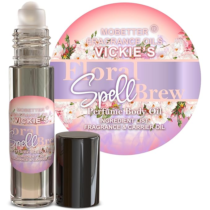 MOBETTER FRAGRANCE OILS Vickies Floral Spell Brew Perfume Women Body Oil 10ml Roll On