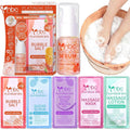 Pedicure Foot Soak Set - Upgraded 6 in 1 Foot Spa, Foot Bath Spa, Pedicure Kit, Foot Soak for Tired & Dry Cracked Feet, Athletes Feet, Bad Odor, Softens Calluses (Tropical fruit)