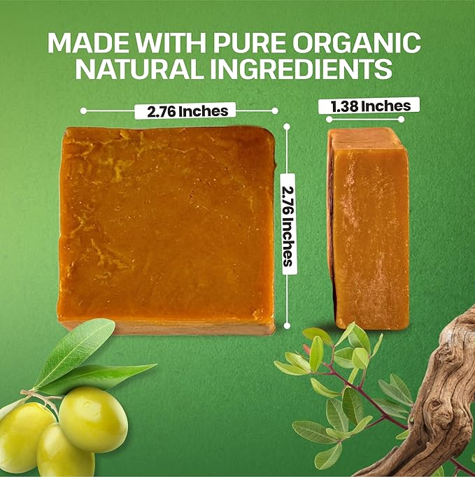 Dr.Ancient Wild Pistacia Bittim Soap Bar, Organic Soap Bars Handcrafted the Traditional Way, Natural Chemical-Free, Vegan, Used for Face Wash, Body Wash, Hand Cleansing and Skin Care