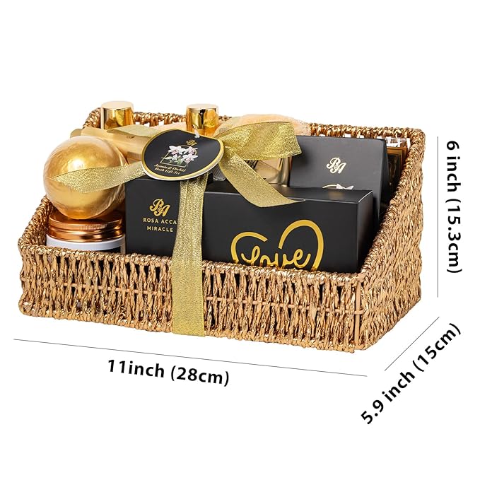 32 Pcs Mother's Day Gifts, Orchid Spa Basket Gift Set for Women, Self-Care Relaxation Kit, Hydrating Face Skin Care Set, Bath & Body Care Set, Birthday, Christmas, Anniversary, Wife, Mom