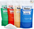Relax Spa & Bath Aromatherapy Bath Salts Variety Pack for Hot Tub, Bath, or Spa, Infused with Magnesium, Bath Salt for Soaking, Four 4oz Sample Bags