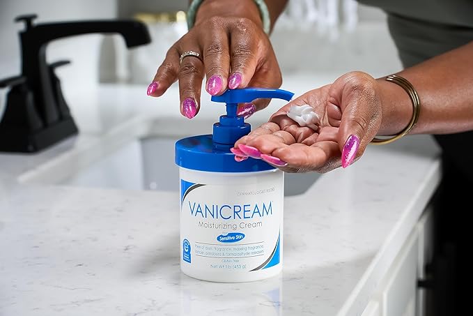 Vanicream Moisturizing Skin Cream with Pump Dispenser - 16 fl oz (1 lb) - Moisturizer Formulated Without Common Irritants for Those with Sensitive Skin (Pack of 12)