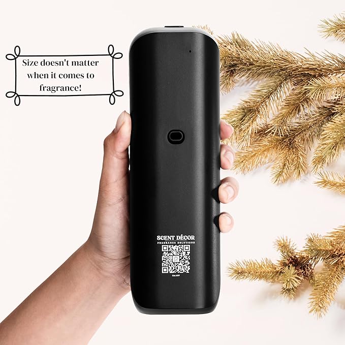 Plug in Diffuser for Essential Oils, App Controlled Electric Air Freshener Spray Dispenser, Mini Wall plugin Scent Diffuser for Home, Bathroom, Office, Spa - Aroma Oil NOT Included (Black)