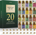 20 Pcs Essential Oil Set - Essential Oils Gift Set Perfect for Diffuser, Massage,Soap, Candle Bath Bombs Making, 20x5 ML