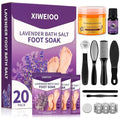 Foot Soak salt with Tea Tree Oil - Moisturize, Reduce Foot Odor, & Soothe Aching Feet Foot cream spa bath massager Epsom Salt foot pedicure kit at home spa exfoliante healthycare