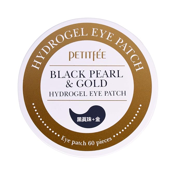 Petitfee Black Pearl & Gold Hydrogel Eye Patch, 60 Pieces, 2.96 oz (84 g)