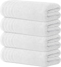 Avalon Towels Bath Towels Set of 4, Size 30 x 60 Inches - 60% Cotton, 40% Viscose Made from Bamboo, Soft and Absorbent, Quick Drying, Lightweight, Perfect for Daily Use