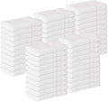 GREEN LIFESTYLE Washcloths 12" x 12" 50 Pack - 100% Cotton Wash Cloths, Bulk Washcloths, Face Towels Cotton, Soft Absorbent Bath Washcloths for Body, Face and Bathroom Use (White)