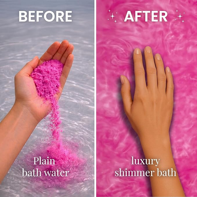 Pink Grapefruit Shimmer Bath Bomb in A Bag - Handmade Essential Oil Scented Bath Bombs for Women,Kids and Men - Bulk Bathbomb Fizzies Perfect for Boys and Girls All Ages (Small, Pink)