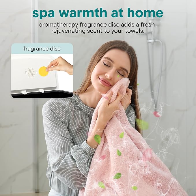 SereneLife WiFi-enabled Towel Warmer Bucket, 20L Large Capacity heater bucket for Towels Blanket and robes, Single-Touch Control, rectangular & Energy-Efficient Design, Auto Shut-Off, Black